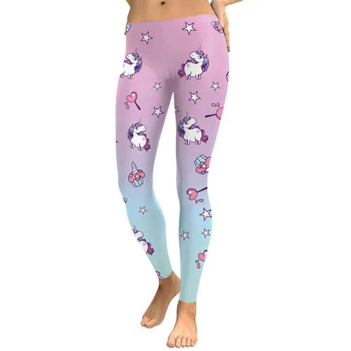 pastel unicorn leggings sweetcore candyland ddlg abdl kawaii stretchy cozy fit