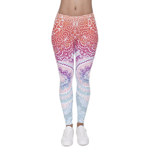 sacred angel mandala leggings cosmic gradient spiritual softcore ddlg abdl kawaii comfy