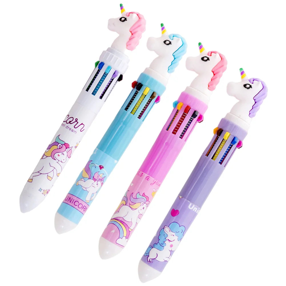 Cutecore unicorn pen set pastel multicolor kawaii DDLG desk accessory