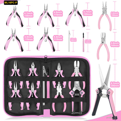 DDLG DIY toolkit with pink pliers, ideal for bunny girls and jewelry makers