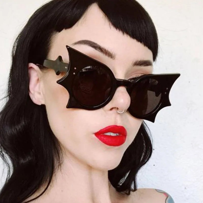 Goth Wings Runway Sunglasses black bat wing ddlg kawaii abdl gothic statement shades