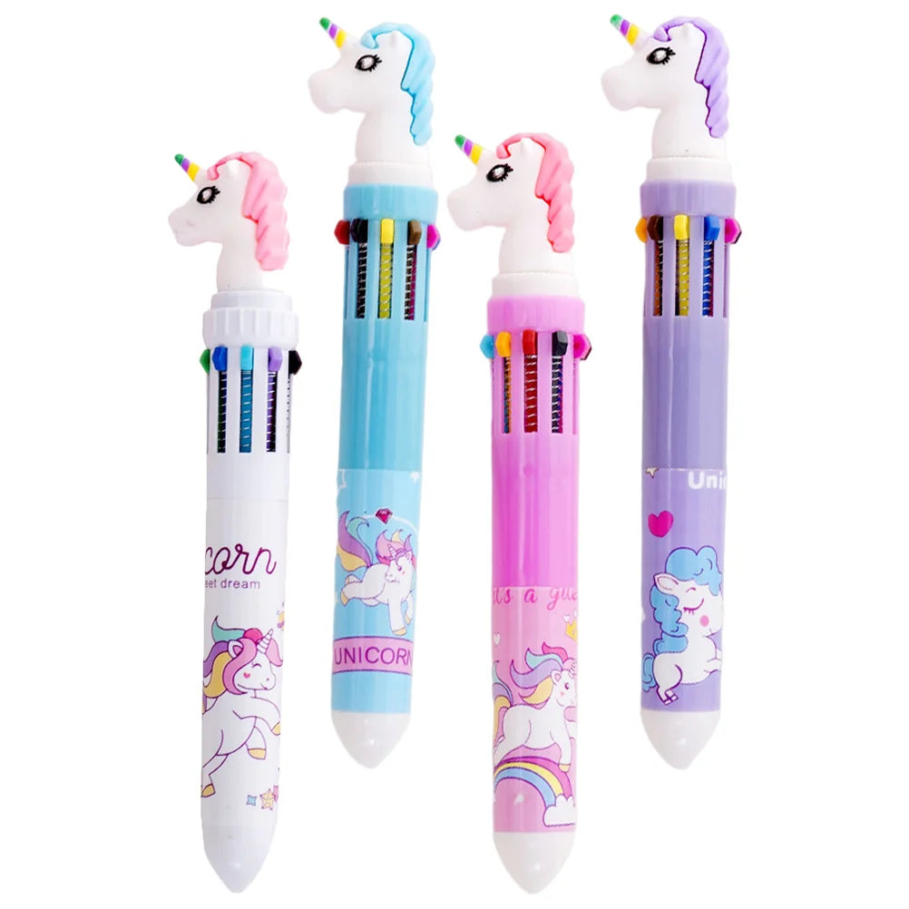 Kawaii unicorn dream color pen set DDLG ABDL pastel multicolor stationery
