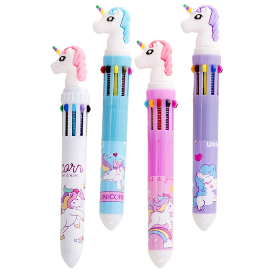 Kawaii unicorn dream color pen set DDLG ABDL pastel multicolor stationery