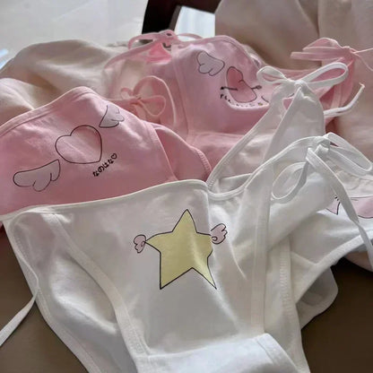 Dreamy kawaii lingerie tie-up panties for pastelcore lovers, magical girls, & ABDL babes ✨💕