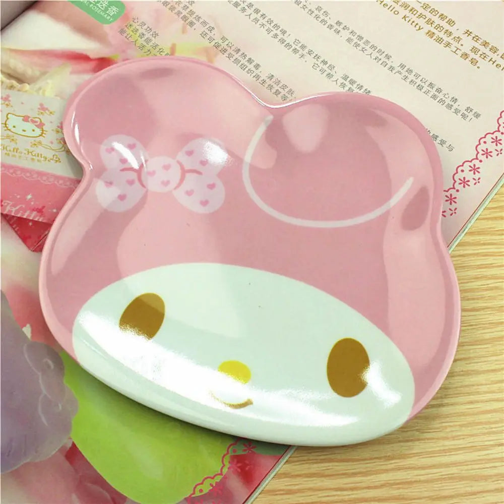 Kawaii snacktime plate set for DDLG littles and ABDL snack moments with cheerful faces
