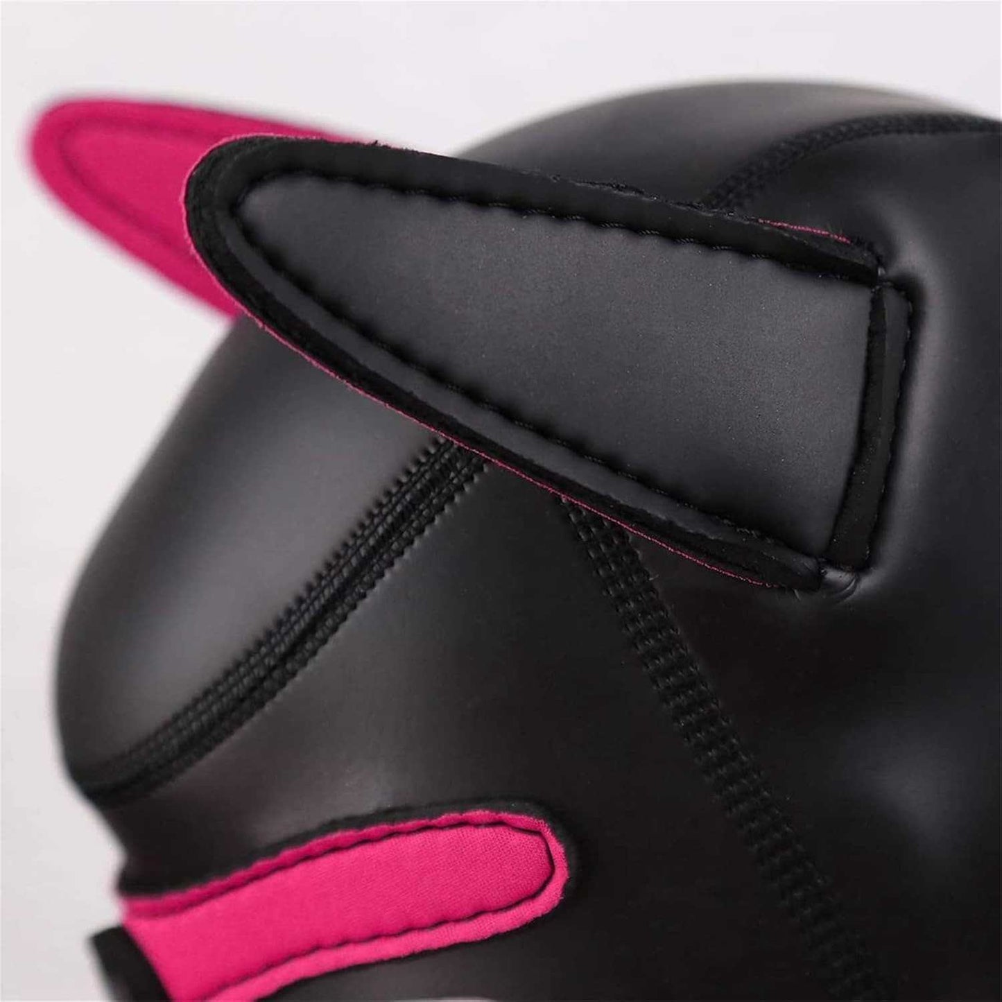 Sweet Pup Play Mask designed for DDLG and puppy play, featuring playful dog ears and a soft comfy build.