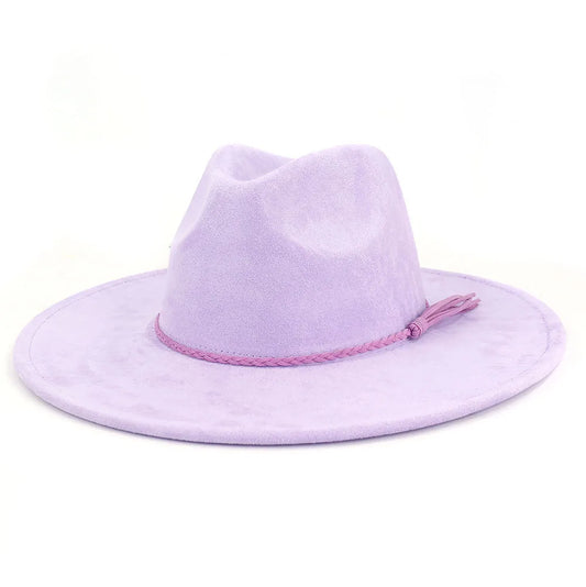 Desert Vegan Suede Cowgirl Hat in soft pink, kawaii cutecore western style, eco-friendly fashion