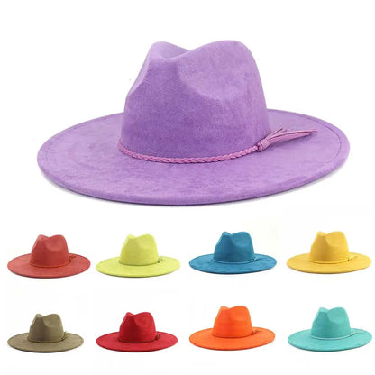 Desert Vegan Suede Cowgirl Hat pastel purple, cutecore western style, soft cruelty-free suede
