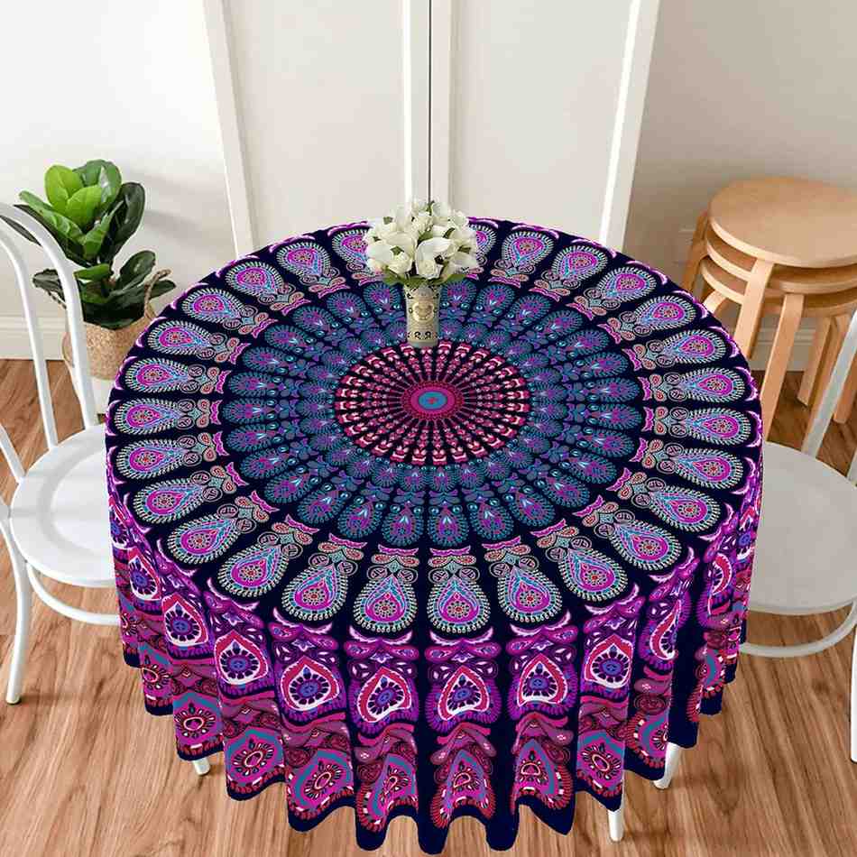 Divine Blueprint Prophecy Cloth in Purple, sacred geometry mandala, spiritual altar, mystical vibes