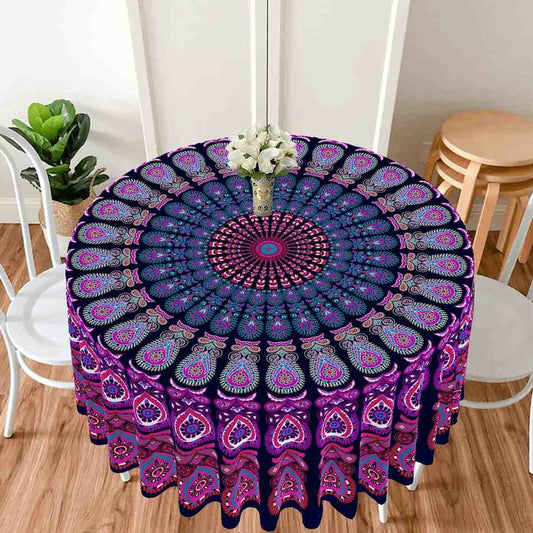 Divine Blueprint Prophecy Cloth in Purple, sacred geometry mandala, spiritual altar, mystical vibes
