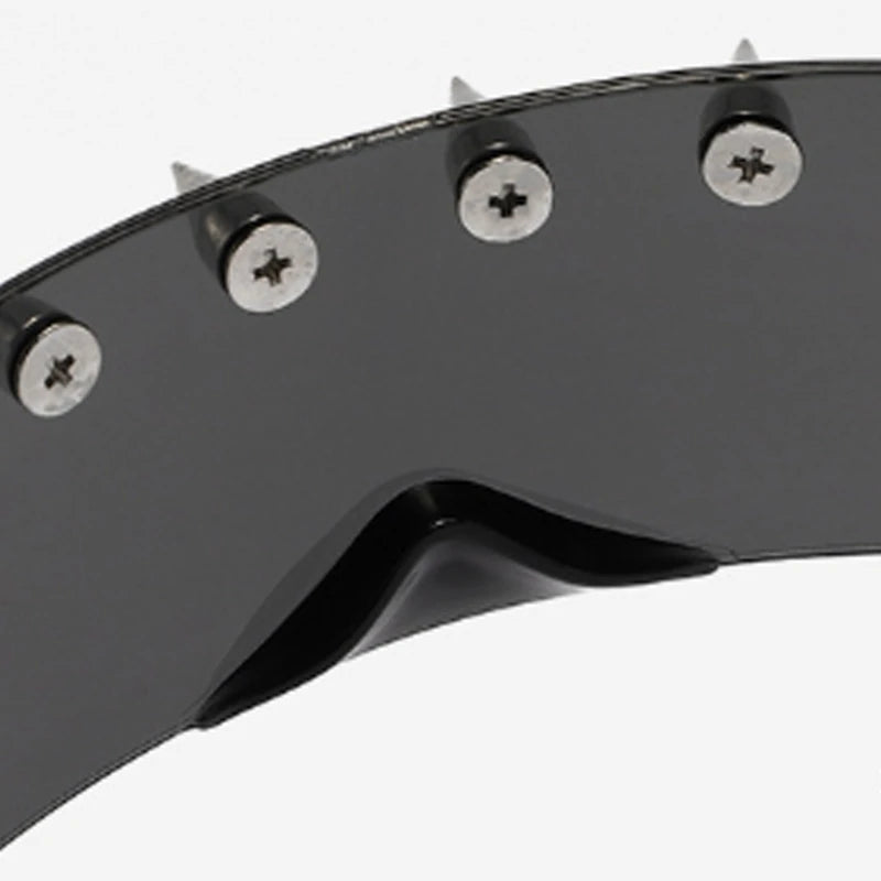 Side view of blackout Downtown Riot Sunglasses, lightweight UV protection for boss babe vibes