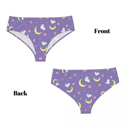 Dreamy purple nebula panties 💜 Bunny kawaii lingerie for pastelcore cuties & ABDL babygirls