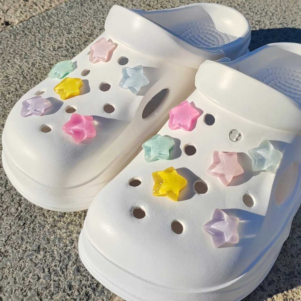 Durable celestial shoe charms perfect for DIY footwear customization and lasting shine