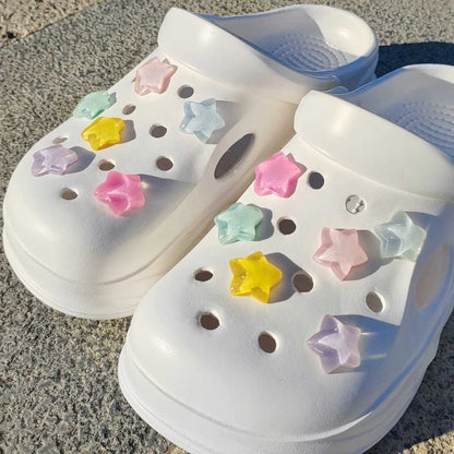 Durable celestial shoe charms perfect for DIY footwear customization and lasting shine