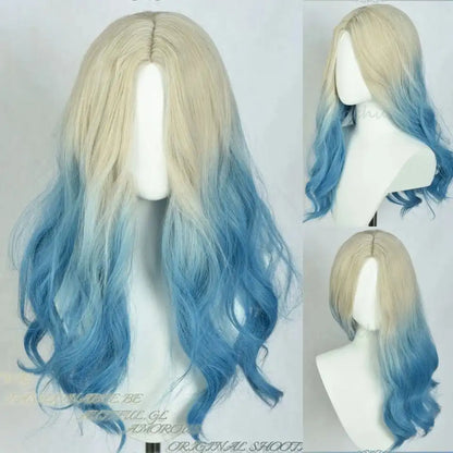 Salt Blue Fantasy Aura Wig for Magical, Soft DDLG Style