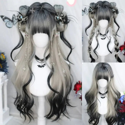 Vampy Black Fantasy Aura Wig for Gothic DDLG and Star-Quality Glam