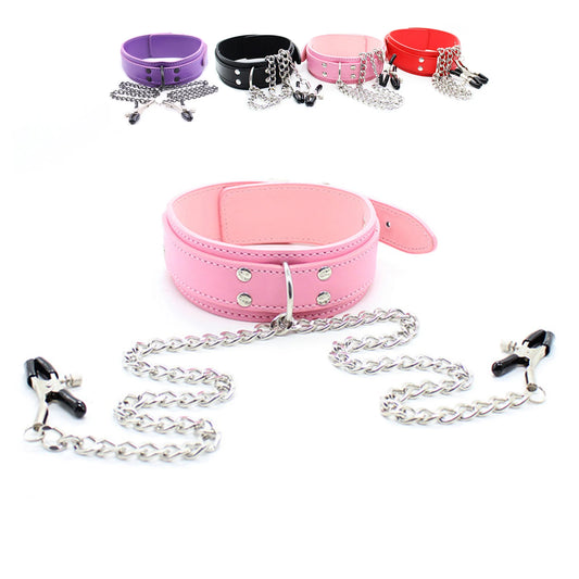 Flirty cutebaddie choker clip set for DDLG fantasyplay, playful roleplay, and kawaii aesthetic outfits