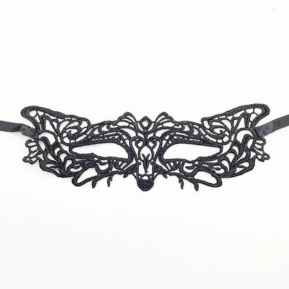 Flirty Kawaii Midnight VIP Lace Mask, black lace for private nights, playful cosplay, and DDLG-friendly fun