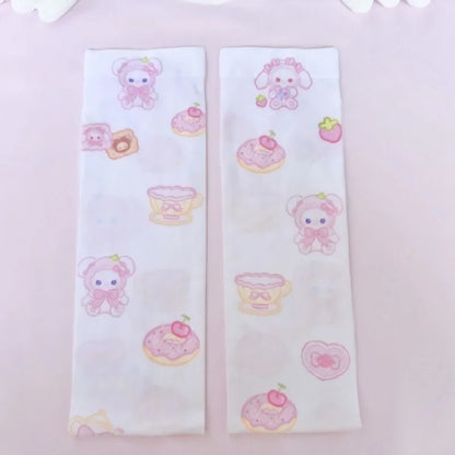 Playful pastel stockings inspired by candy, perfect for kawaii, DDLG, and ABDL looks