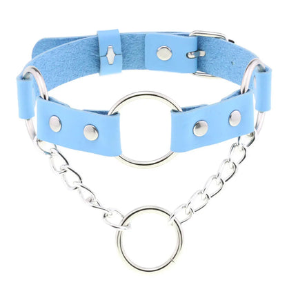 Frosted babe blue choker, playful kawaii accessory for littles