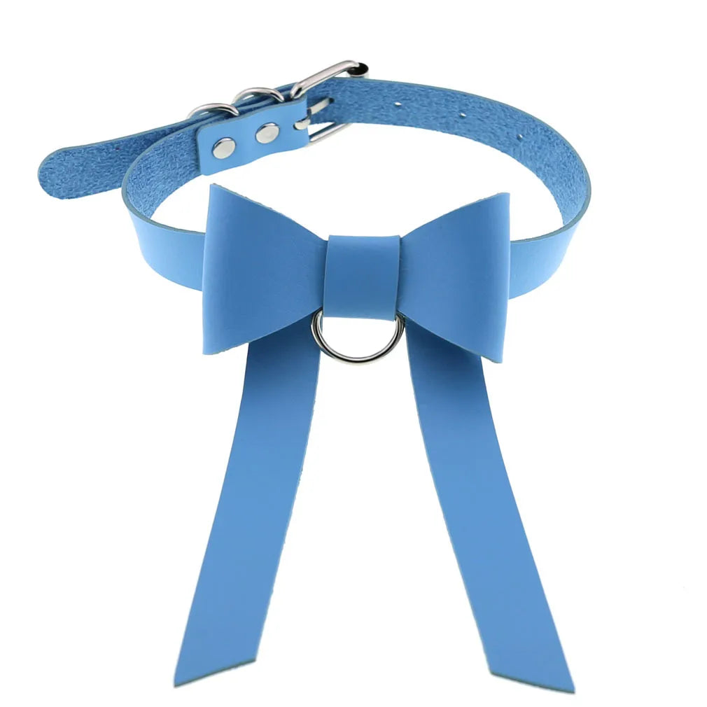 Ice baby frosted blue choker, playful pastel DDLG accessory
