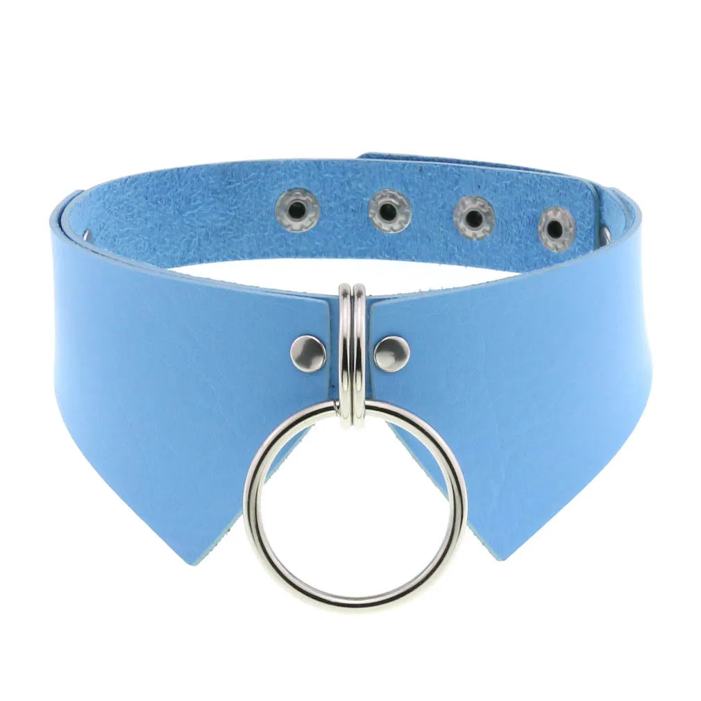 Icy glimmer blue choker, playful kawaii accessory for DDLG style
