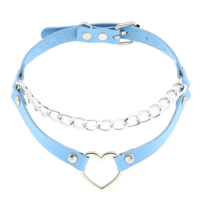 Snow angel frosted blue choker, kawaii cutecore accessory