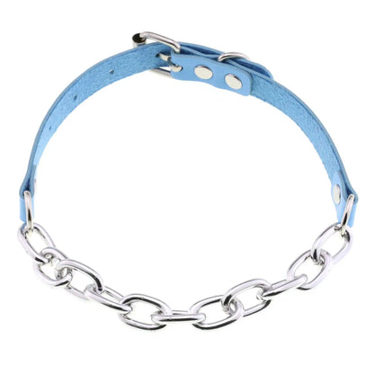 Sweet cuddle frosted blue choker, kawaii accessory for littles