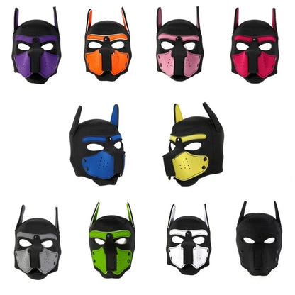 Complete furry pup mask set for DDLG, petplay, flirty sub play, and kawaii puppy roleplay.