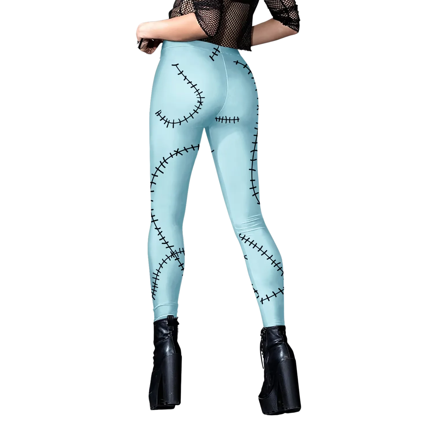 ghost bride leggings romantic pastel goth soft stretchy brat DDLG ABDL comfy cutecore wear