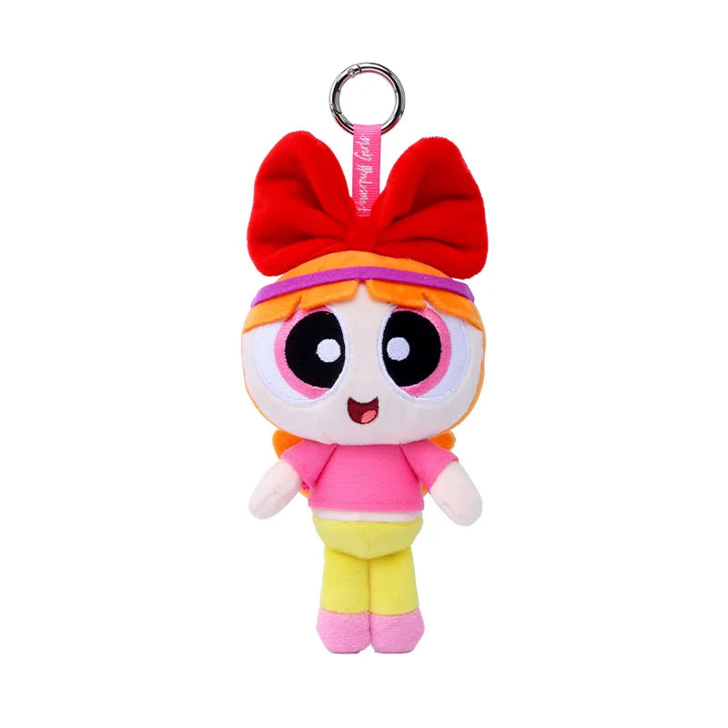 Kawaii Girl Power Trio plush keychain, soft collectible DDLG/ABDL accessory for bags and keys