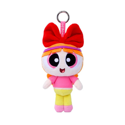 Kawaii Girl Power Trio plush keychain, soft collectible DDLG/ABDL accessory for bags and keys