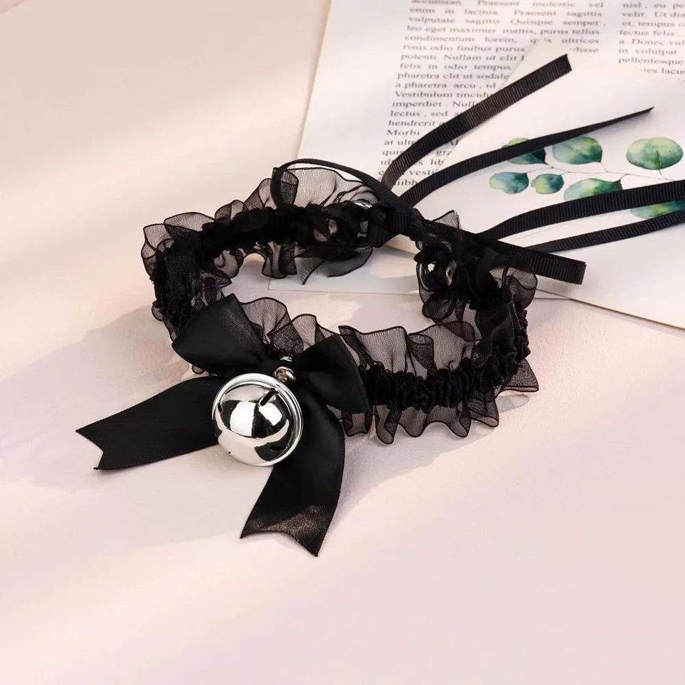 Good Girl Sweet Choker in classic black, flirty and kawaii, ideal for Daddy/Mommy playful adventures