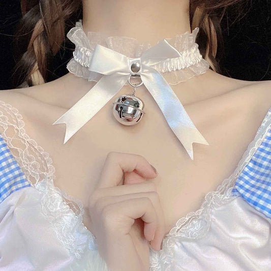 Good Girl Sweet Choker in white, soft, kawaii, and perfect for little space or Daddy/Mommy moments