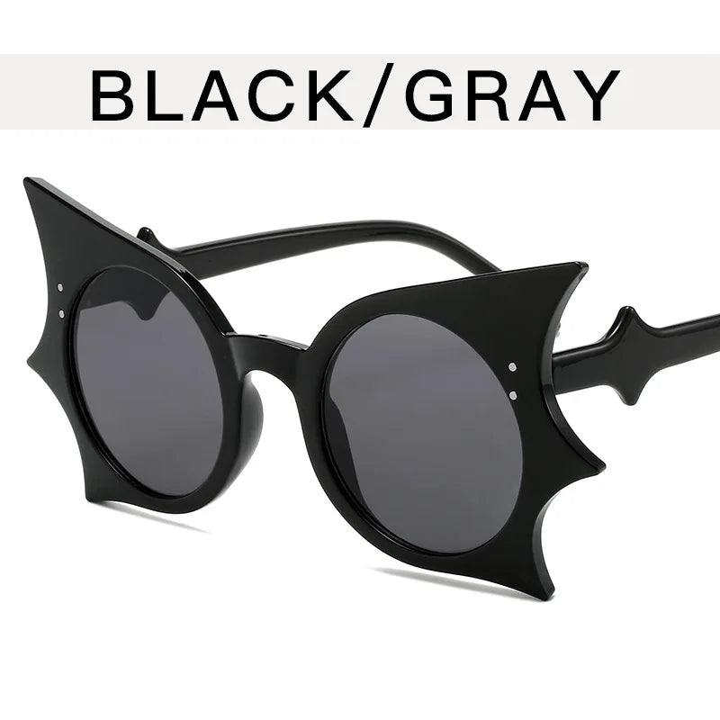 Gothic bat wing sunglasses black gray mix ddlg abdl alternative fashion accessory