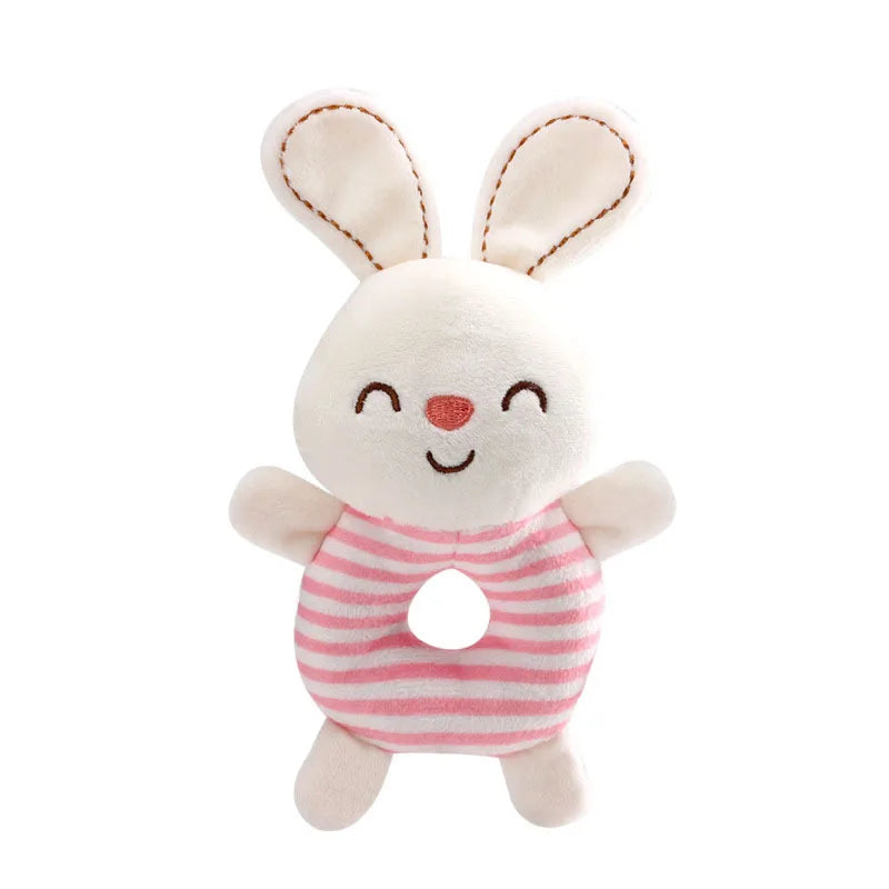 Happy Paws Rattle Ring with an adorable bunny, soft and playful for little hands and cuddle fun