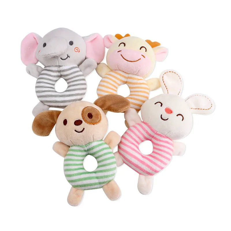 Happy Paws Rattle Ring collection featuring all four adorable animals, playful and cuddly for kawaii and DDLG vibes