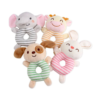 Happy Paws Rattle Ring collection featuring all four adorable animals, playful and cuddly for kawaii and DDLG vibes
