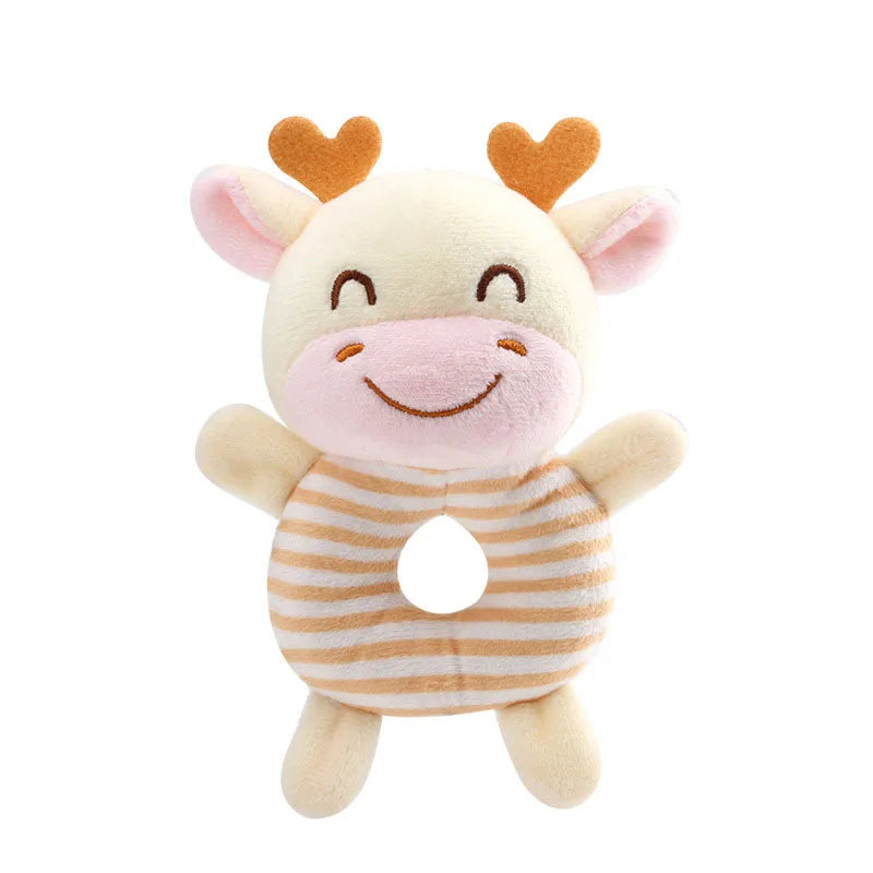 Happy Paws Rattle Ring with a cheerful reindeer, soft, cute, and ready for playful snuggles