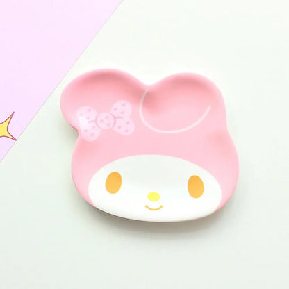 Kawaii Happy Bites snacktime plates set bringing ABDL and DDLG soft playful energy