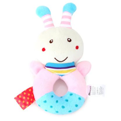 Kawaii bee plush rattle for babygirl energy, perfect for ddlg, abdl, and soft girl playtime.