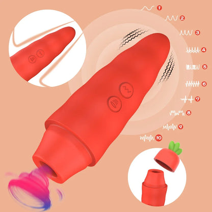 Adorable kawaii bunny carrot toy, perfect DDLG play companion