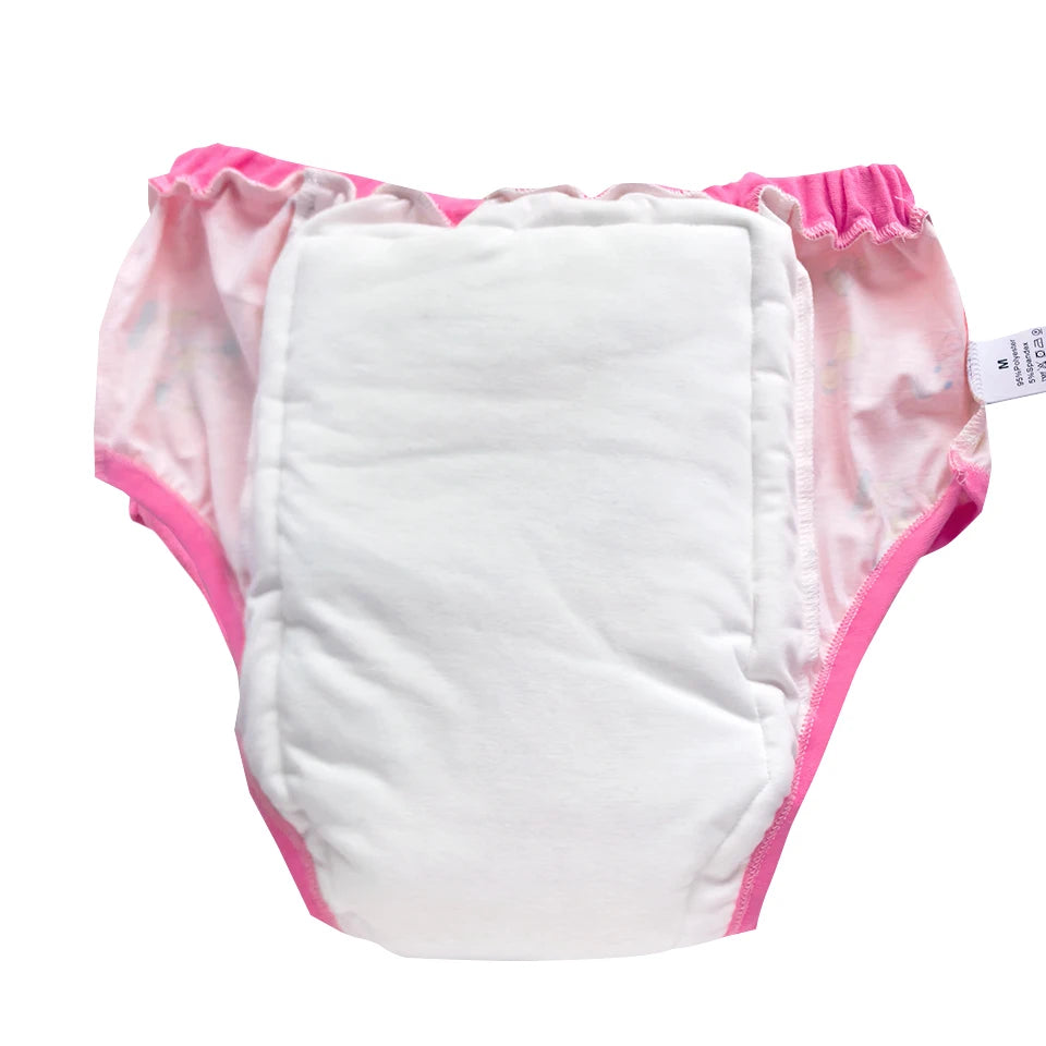 Kawaii bunny fairground potty training pants, reusable cotton design for cutecore DDLG ABDL cuties