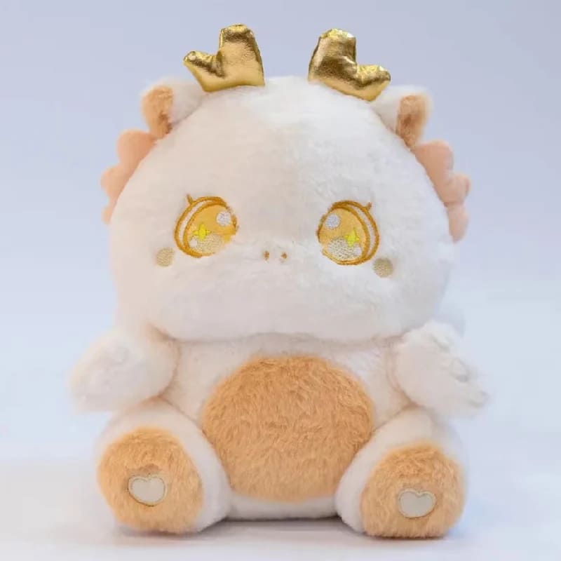 White Sweet Kawaii Dragon Plush – soft 30cm plush with a pastel aesthetic, perfect for nurseries or soft girl spaces.
