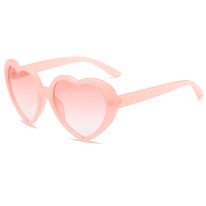 Pink Free Spirit Love Sunglasses kawaii ddlg abdl pastel heart-shaped trendy eyewear
