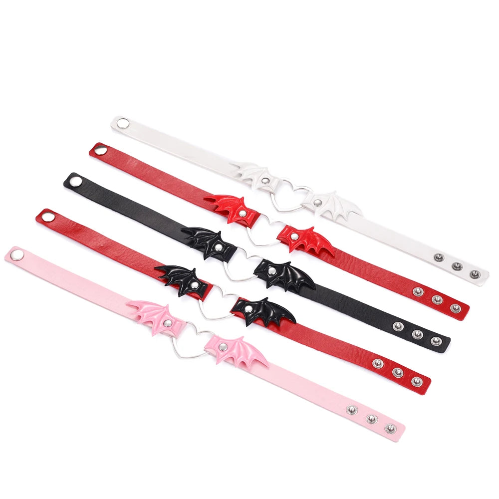 Twilight bat heart choker with littlecore style and cute gothic charm