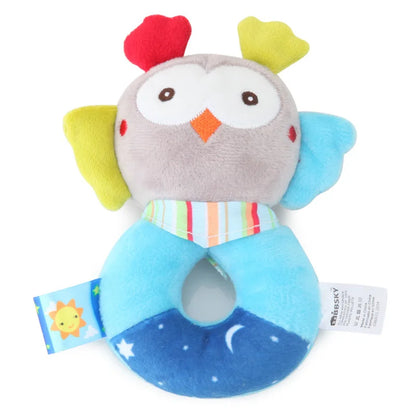 Kawaii owl plush rattle for babygirl, ideal for ddlg, abdl, and kawaii cutecore toy fun.