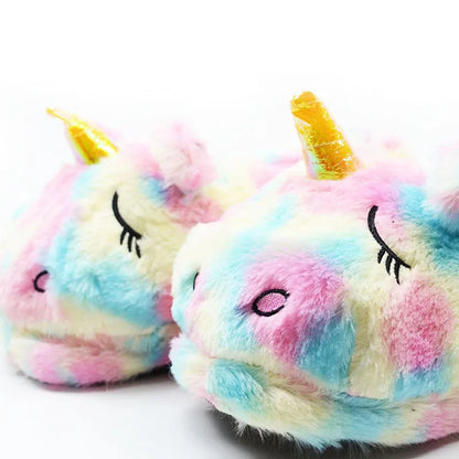 Kawaii pastel rainbow slippers for plush ABDL & DDLG little space comfort