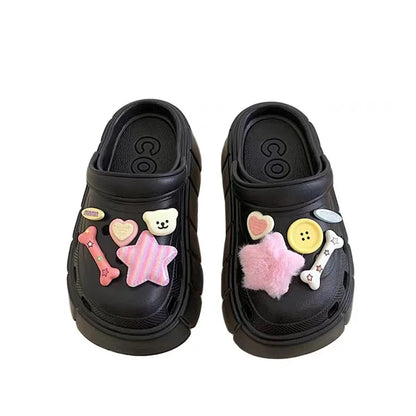 Kawaii pastel shoe charm pack for Crocs and perforated clogs