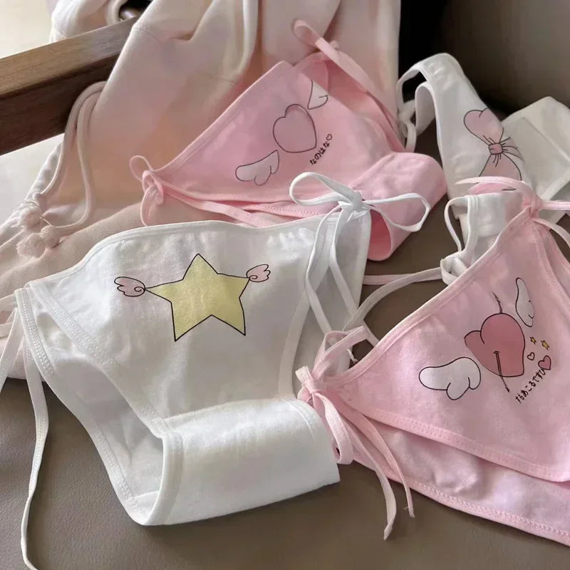 Kawaii pastel tie-up panties with magical girl vibes for DDLG & ABDL cuties 💖🎀